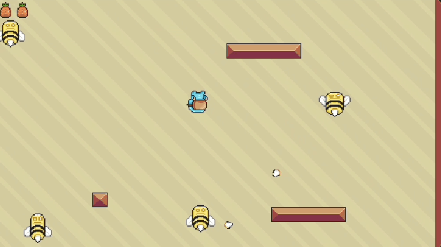 437 Platformer game level built with Godot